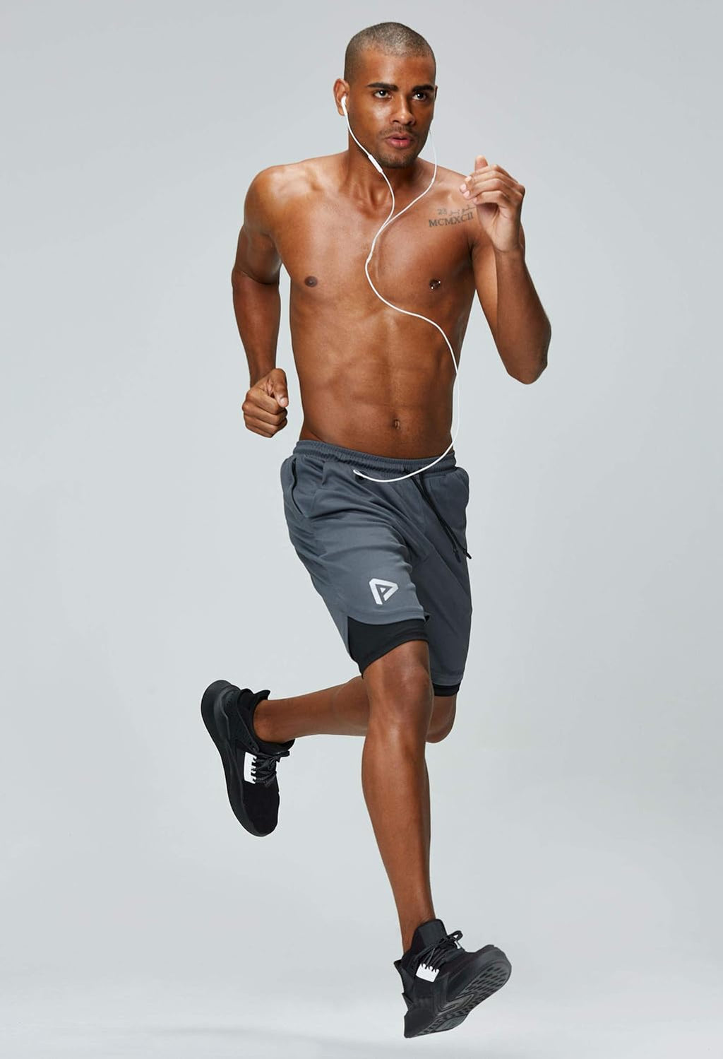 Pinkbomb Men's 2-in-1 Running Shorts - Quick Dry Workout Shorts with Phone Pocket | Comfortable Fit