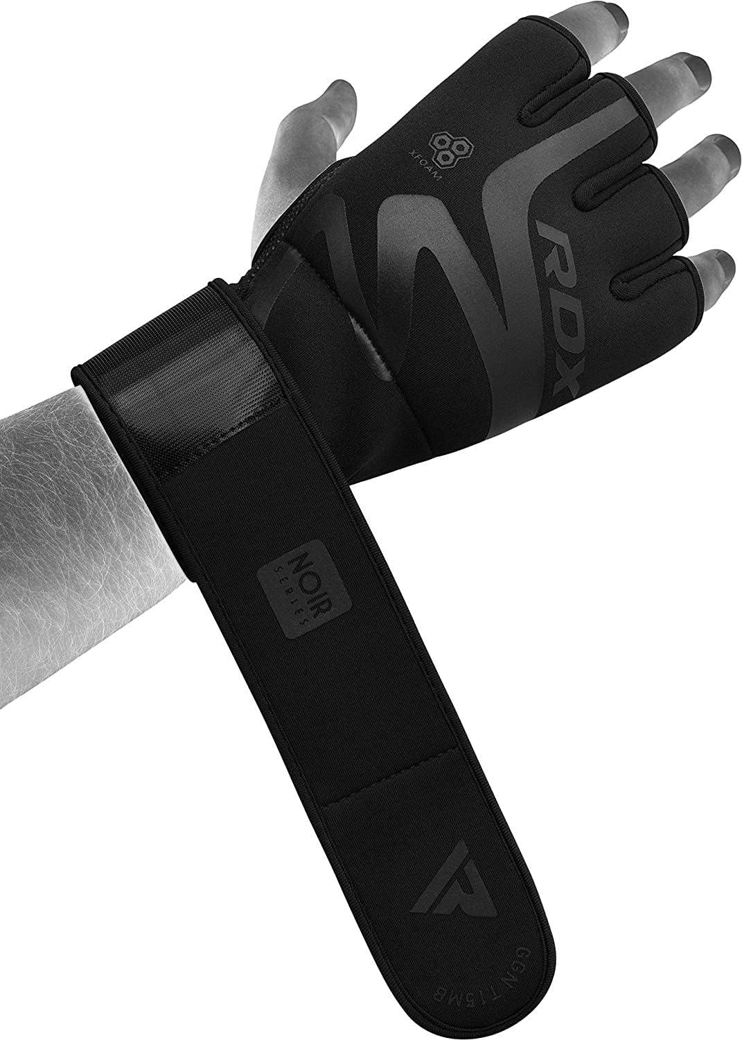 RDX Boxing Inner Gloves - Hybrid Design Hand Wraps for Men & Women | 50cm Long Wrist Support, Neoprene for MMA & Kickboxing