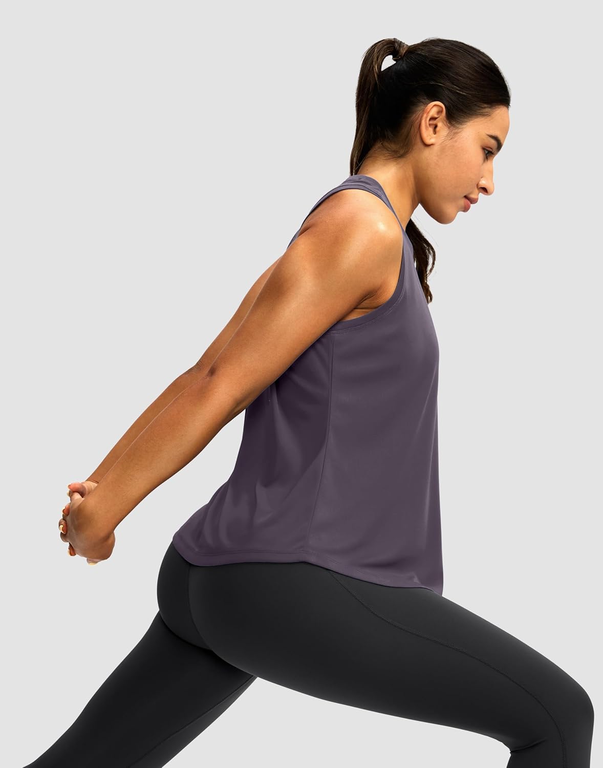 Skiennix Women's Racerback Workout Tank Top - Sleeveless Loose Fit Yoga & Gym Shirt