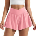 YEOREO Women's Flowy Athletic Shorts - Versatile Workout Tennis Skorts with Pocket | Ideal for Running & Gym