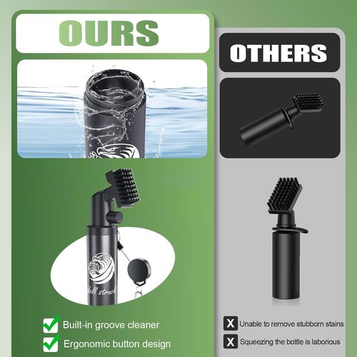 Pro Golf Club Cleaner Kit - Including New Designed Golf Club Brush, 3 Bottles of Cleaning Solution, Golf Towel,Effectively Remove Stubborn Stains and Rust.