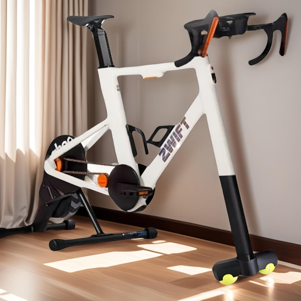 Venshy Indoor Cycling Snap Rocker Feet Adapters for Zwift Ride Front Leg with 2 Pack Tennis Balls, Indoor Trainer Workout Equipment Accessories (A)