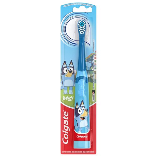 Colgate Kids Vibrating Toothbrush - Bluey Design for Fun Oral Care | 1 Pack