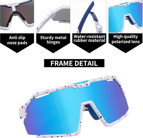 FEISEDY Polarized Kids Sunglasses - UV400 Protection for Youth Sports | Ideal for Baseball & Tennis
