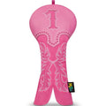 mytag Pink Golf Club Head Covers, Western Cowboy Retro Golf Headcovers with Patch & Embroidery Driver Fairway Wood Hybrids/Rescue Covers (Driver Cover)