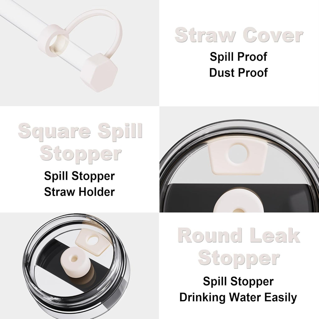 Stanley 12-Piece Cup Accessories Set - 3 Flower Straw Toppers, Silicone Boots & Charms for 30/40 Oz Tumblers