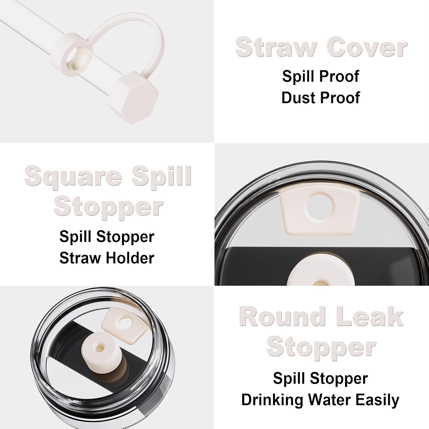 Stanley 12-Piece Cup Accessories Set - 3 Flower Straw Toppers, Silicone Boots & Charms for 30/40 Oz Tumblers