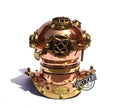 Dive Scuba Helmet Replica Table Decor Home/Office Deep Sea Diving Divers Helmet.Copper Antique Style.