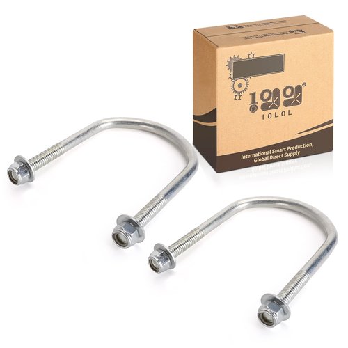 10L0L 2PCS Golf Cart Heavy Duty Leaf Spring U Bolt +The Nut Fits Club Car DS 1981-up Golf Cart Replace 1014902