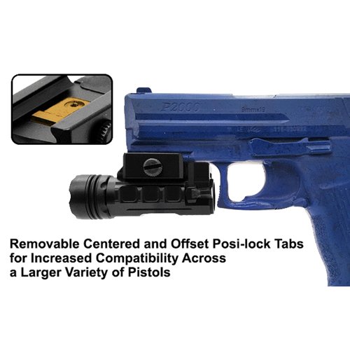 UTG LT-ELP123R-A 400 lm Sub-Compact LED AMBI Pistol Light,Black