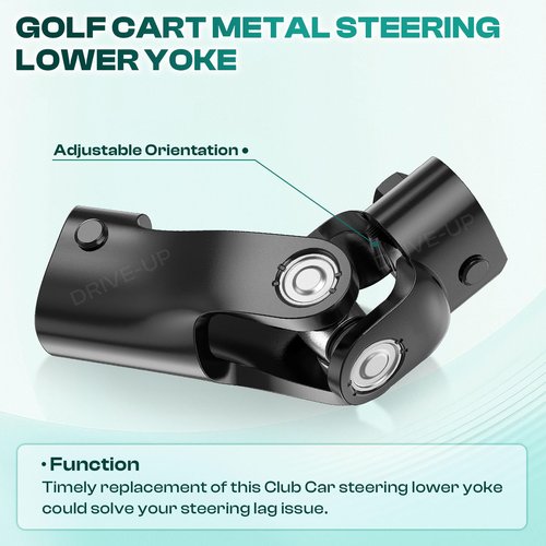 Drive-up Golf Cart Metal Steering Lower Yoke for Club Car Precedent 2004-Up and Tempo 2018-Up Models 103810201