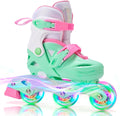 2PM SPORTS Inline Skates for Kids | Adjustable Light-Up Roller Skates for Ages 4-12