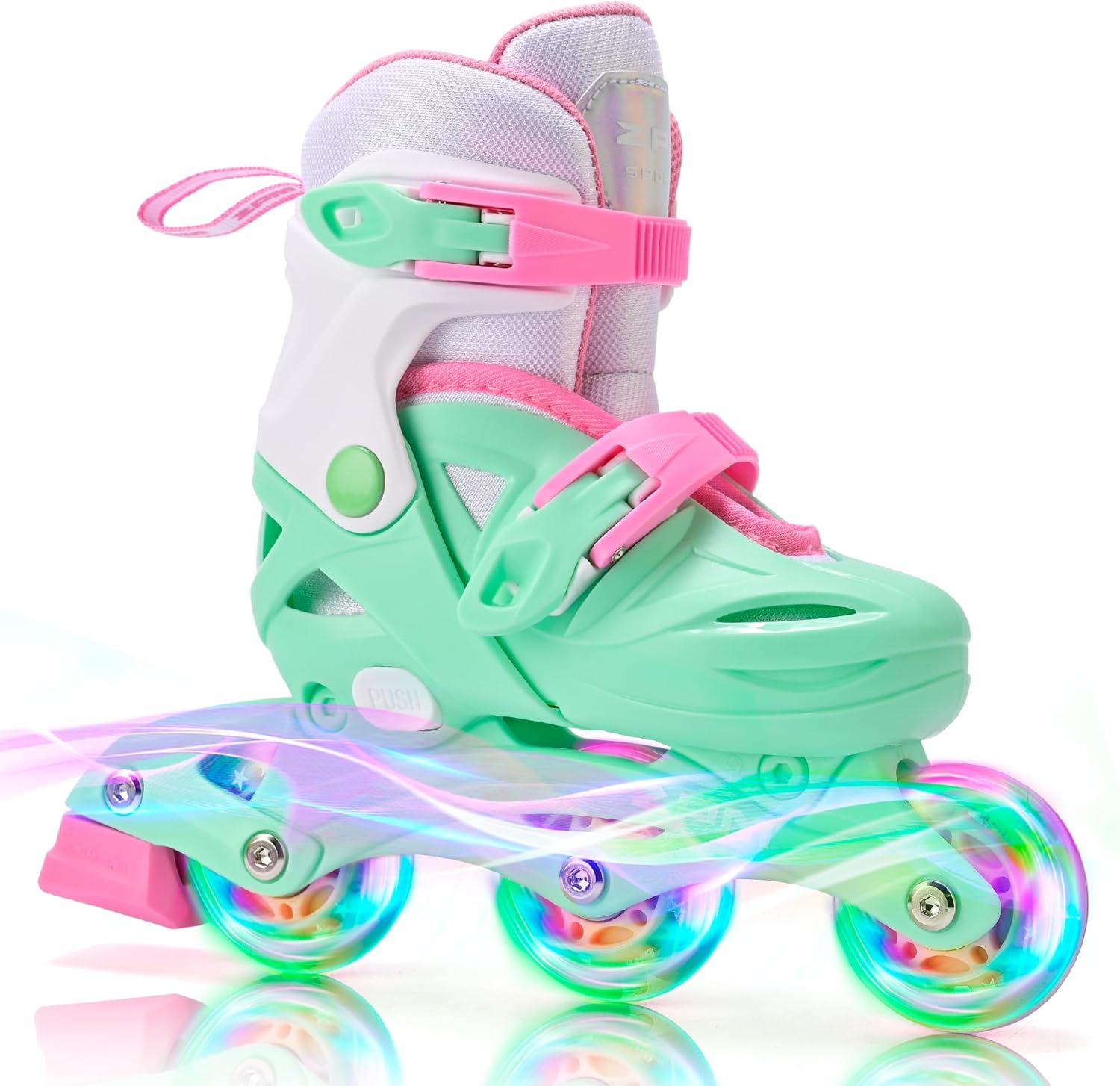 2PM SPORTS Inline Skates for Kids | Adjustable Light-Up Roller Skates for Ages 4-12