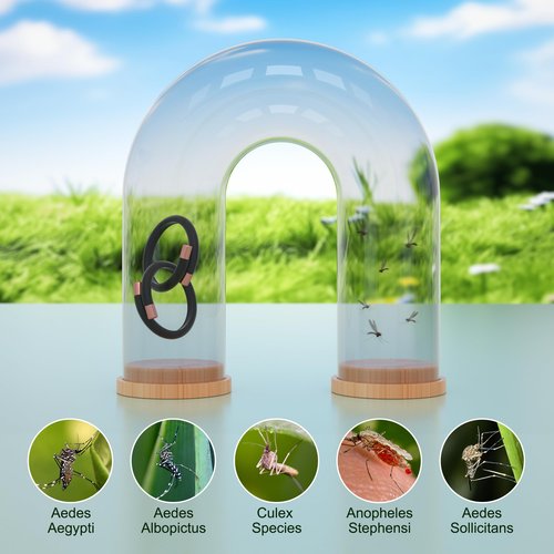 BuggyBands 2 Pack Mosquito Bracelets - DEET-Free Bug Bracelets for Kids & Adults, Individually Wrapped Adjustable Wristbands, Protection for Outdoor Activities