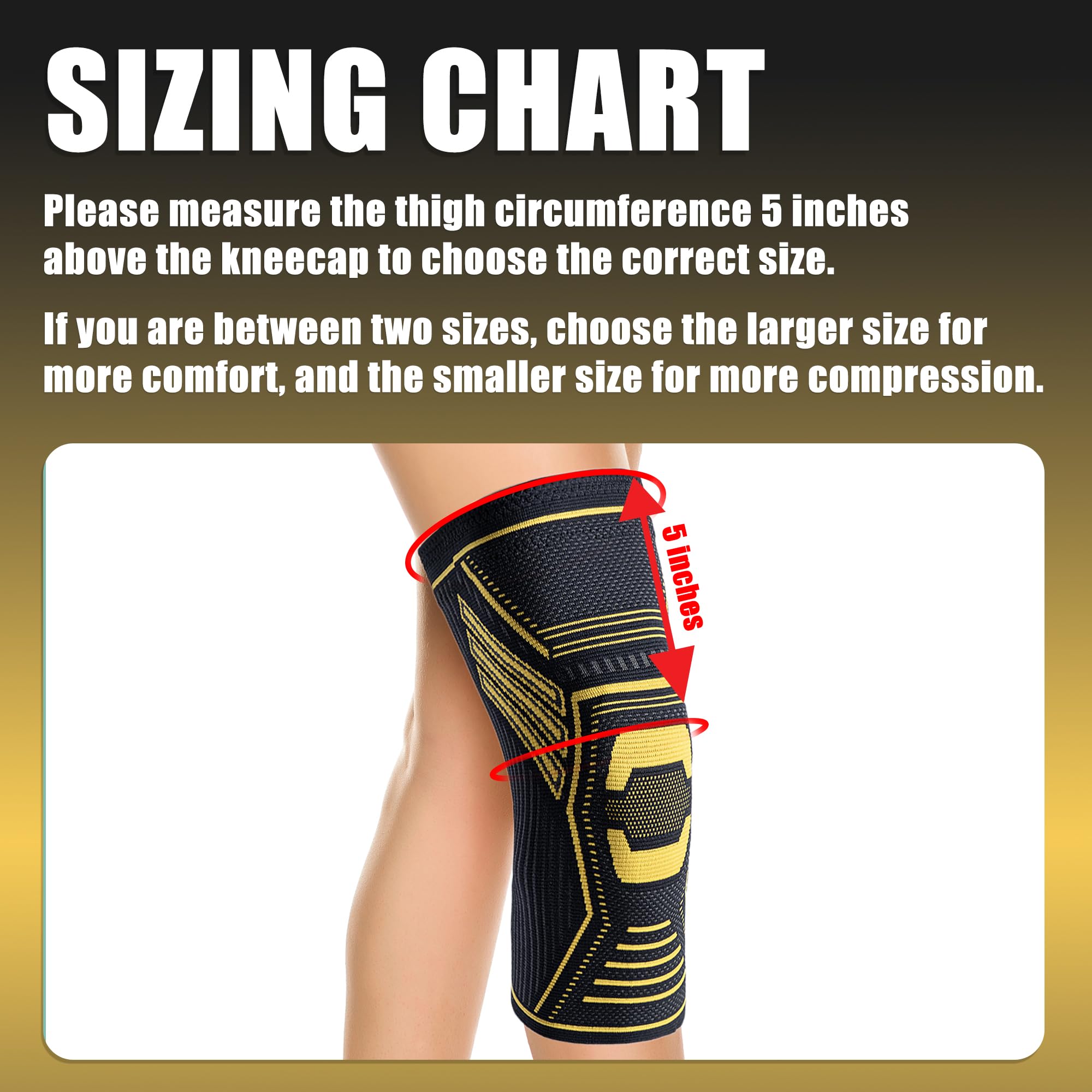 WalkMii Copper Knee Braces for Women and Men 2 Pack, Compression Sleeve for Knee Pain, Arthritis, Sports Recovery, Meniscus Tear, Joint Pain Relief-M