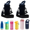 Kaizen Kreations Universal Kids Bottle Sling. Travel Essentials, Camping Essentials, Cruise Essentials, School Supplies, Camping Gear, Travel Accessories, Beach Vacation Essentials (Black, 2-Pack)