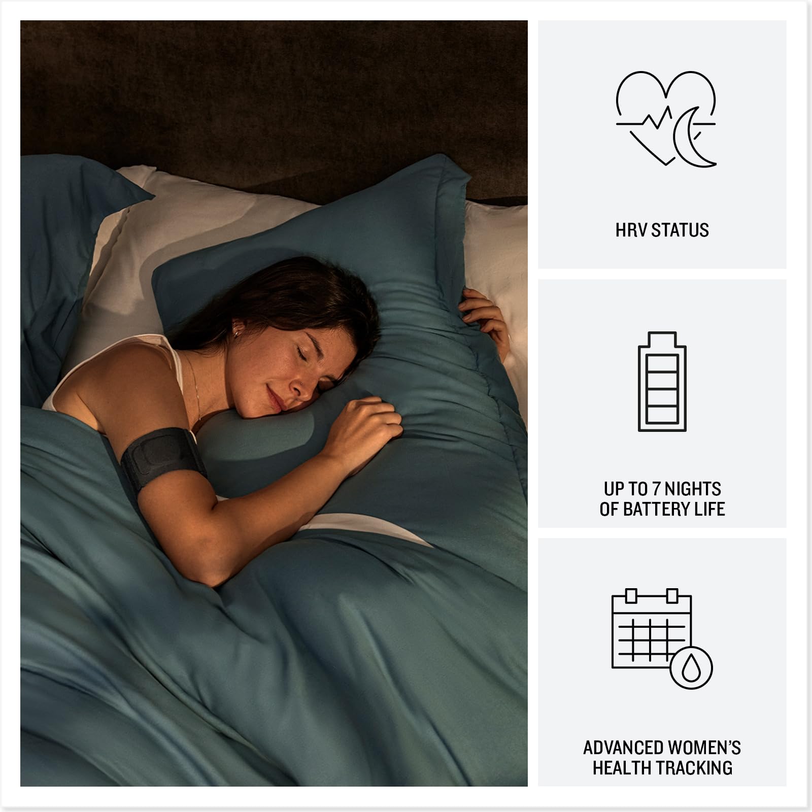 Garmin Index Sleep Monitor, Smart Sleep Band with Advanced Sleep Tracking and Recovery Metrics, L-XL