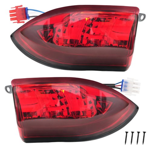 DRIVE UP Golf Cart LED Taillight for Club Car Precedent 2004-Up and Tempo 2018-Up Golf Carts, 12V Club Car Precedent Rear Tail Lights Kit with 3 Pin Wires