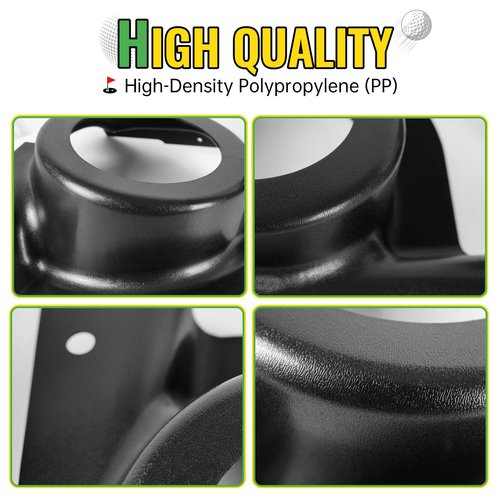 Under Dash Kick Speaker Pod Brackets for E-Z-Go RXV 2008+, Golf Cart Front Kick Panels Loudspeaker Mount Enclosures Holders Fit 6.5" Speakers, EZGO RXV Accessories 2PCS with Hardware