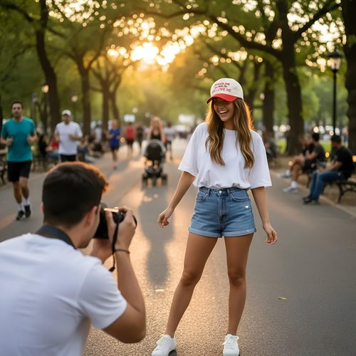 Two-Toned Excuse Me You Look Like You Love Me Dad Cap Embroidered Lettering Hat Baseball Hat for Ladies and Men,Red/Beige