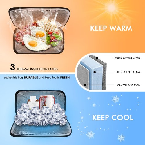 MATTISAM Bike Handlebar Bag - Front Basket with Bike Phone Mount, Bicycle Cooler Pouch Pack for Kids Girls Boys Men Women