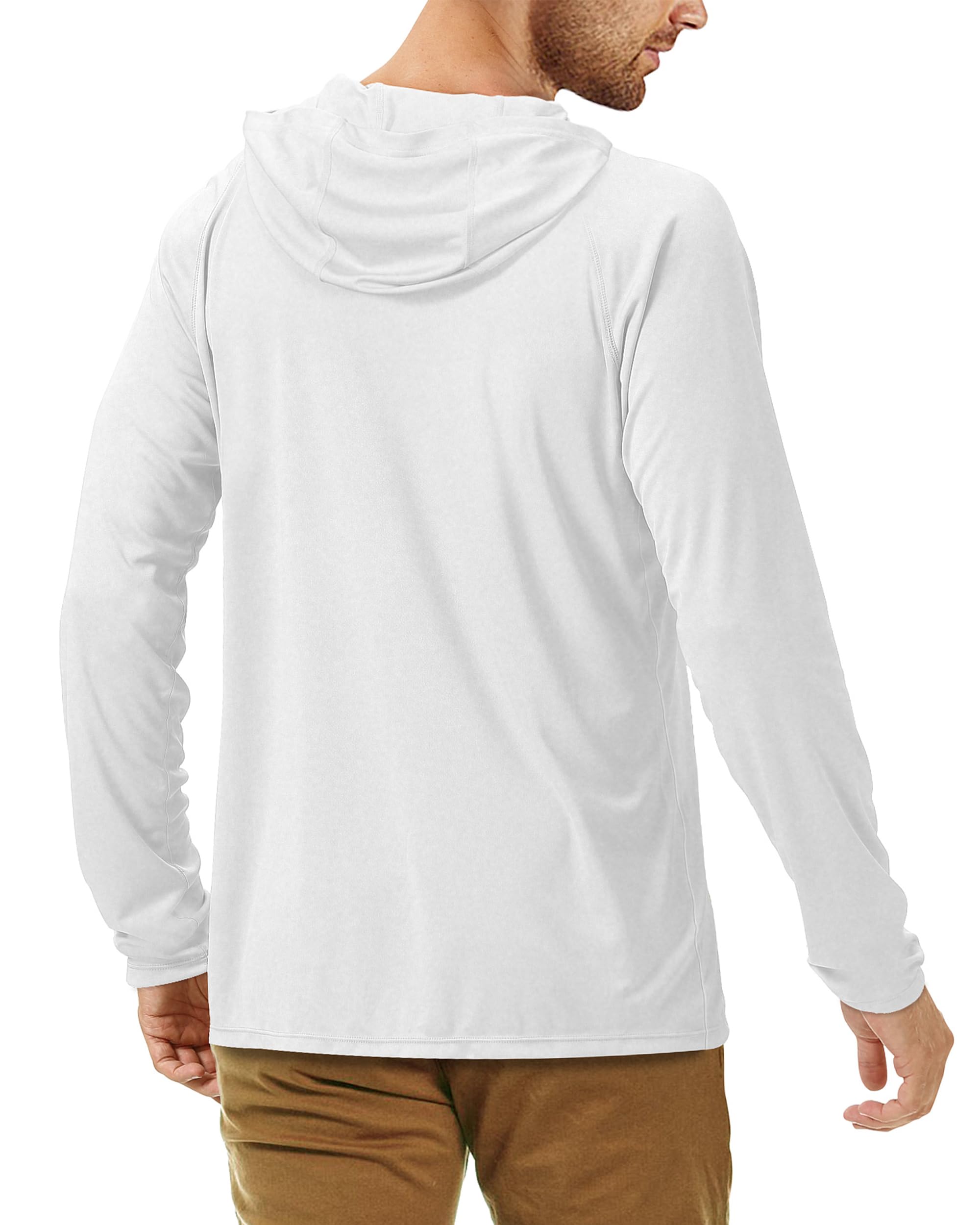 Roadbox 2 Pack UPF 50+ Fishing Shirts for Men Long Sleeve Sun Protection Hoodie Lightweight Outdoor UV Hiking Shirts