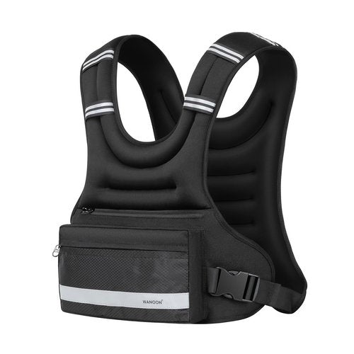 Weighted Vest Woman & Men,10lb Plus Size Weighted Vest With Phone Pockets & Reflective Strips for Walking, Running, Hiking,Rucking, Workout, Strength Training