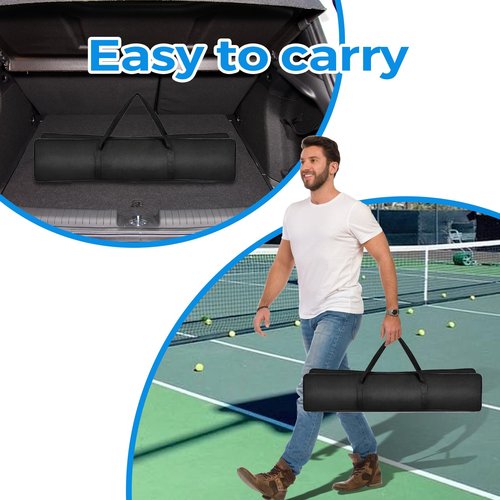 DUJORM Pickleball Set with Net and Paddles, 4 Player Set, Multicolor Wooden Paddles, 22FT Portable Net, 4 Balls,Pickleball Paddle Set of 4 with Net and Carring Bag