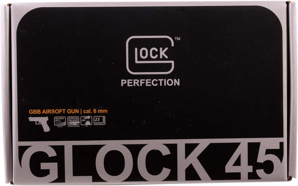 Umarex Elite Force Glock 45 GBB Airsoft Gun - Realistic Blowback Action, Black Finish