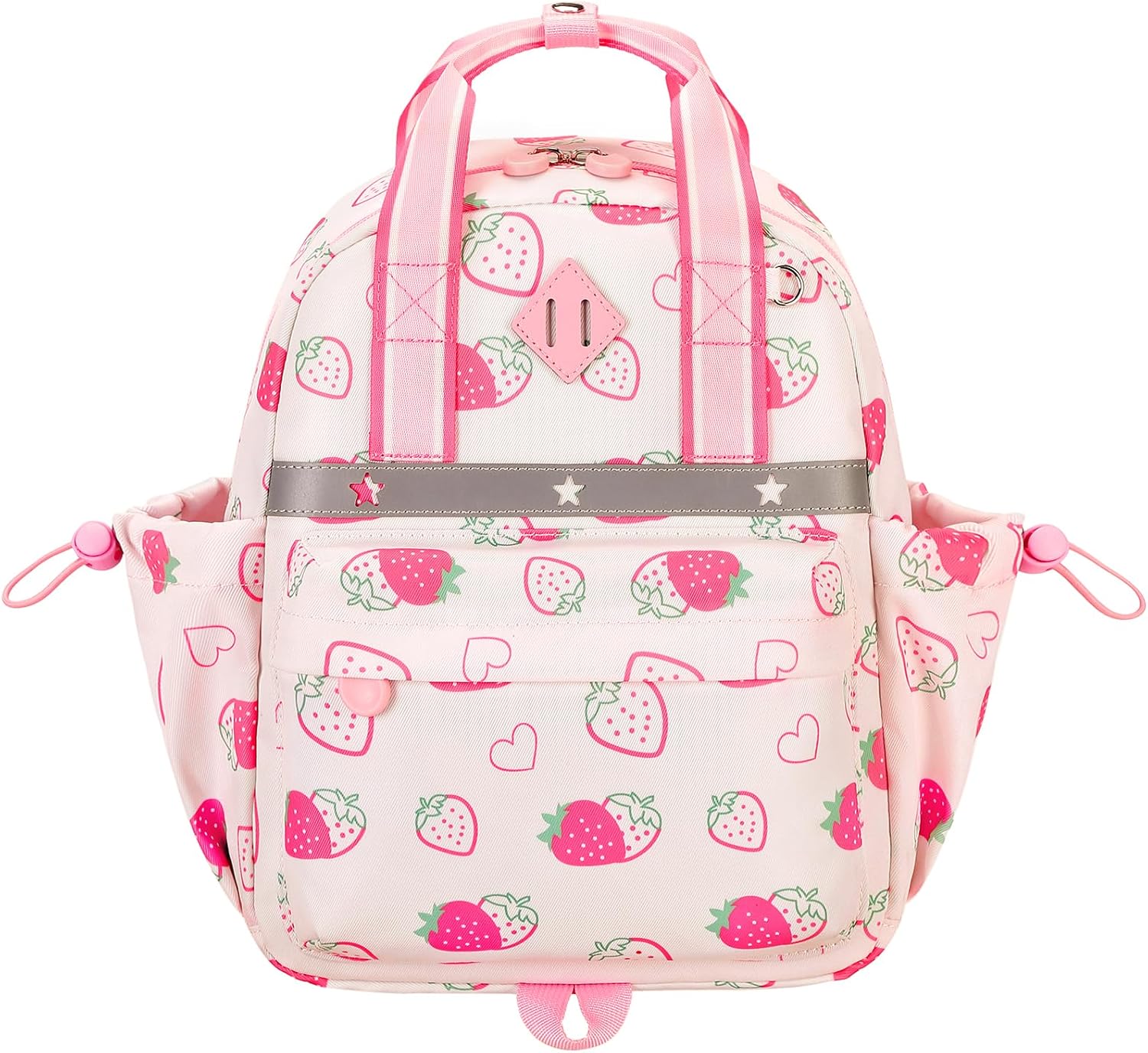 Skiennix Toddler Backpack - Cute Strawberry Design for Girls 2-4 | Mini Diaper Bag for Daycare & Travel