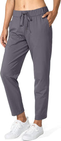G Gradual Women's 7/8 Stretch Ankle Pants - Comfortable Deep Pocket Sweatpants for Golf & Travel