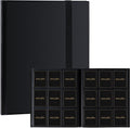 Skiennix Card Binder - 9 Pocket Storage Album for YuGiOh, MTG & TCG Cards | Sturdy Black Design