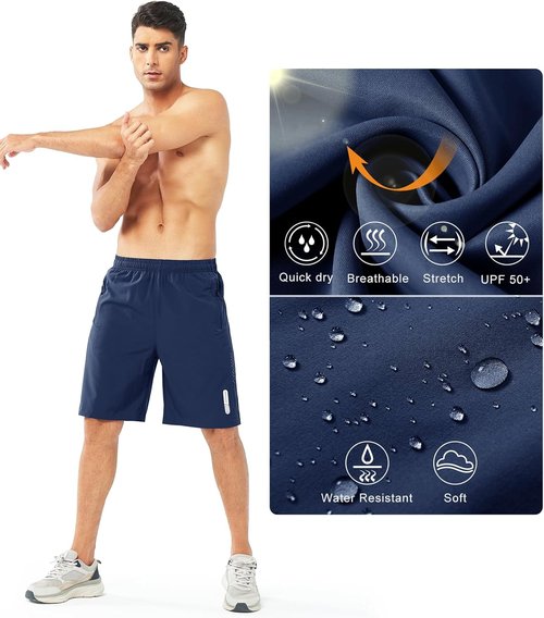 NORTHYARD Men's Athletic Running Shorts - Quick Dry Lightweight Gym Workout Shorts | 5"/7"/9" Sizes