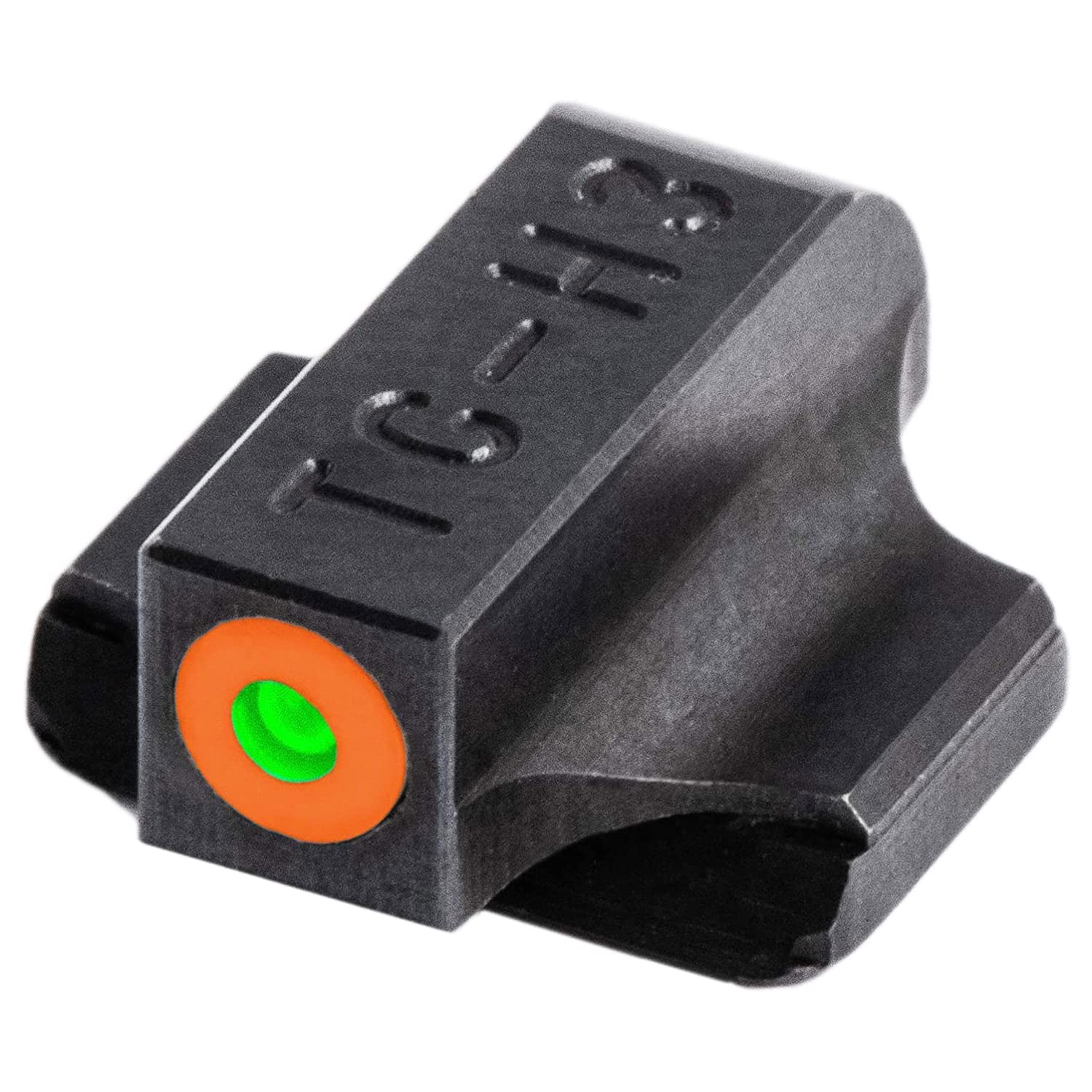TRUGLO Tritium Pro Night Sights, Compatible with Smith & Wesson M&P Series | Glow-in-The-Dark Front & Rear Gun Sight Set with Orange Focus Lock Front Ring
