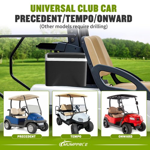 MUMPPRCE Golf Cart Cooler Fits Club Car Precedent Tempo Onward, Club Car Precedent Ice Chest with Mounting Bracket Kit, 48 Hours Cooling Cooler, Universal 6L Large Capacity Ice Chest OEM#102588101