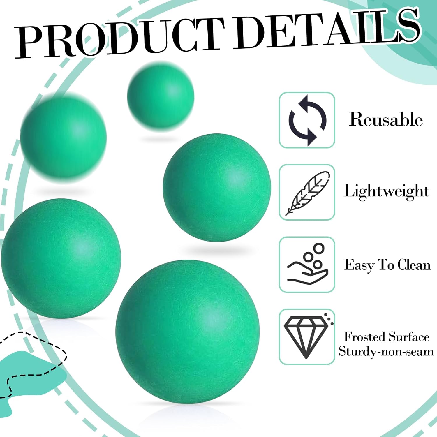 Regine Switzerland Table Tennis Balls - 28 Pcs 40mm Colorful Plastic Balls for Party & Game Fun