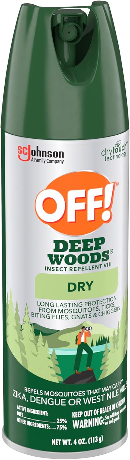 OFF! Deep Woods Bug Spray - Long-Lasting Insect Repellent for Outdoor Protection | 4 Oz (Pack of 3)