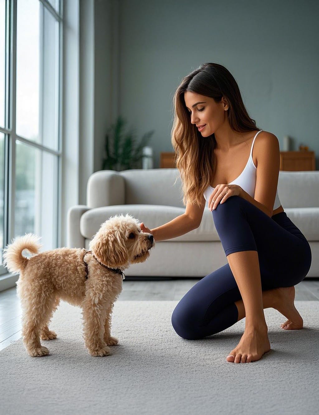 Skiennix High Waisted Leggings - Buttery Soft Full Length Yoga Pants with Pockets for Women