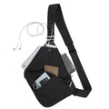 VADOO Sling Bag for Men and Women, Anti theft Crossbody Bag Lightweight Shoulder Chest Bag for Travel Gym Running
