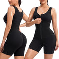 Junlan Sauna Suit Women - Full Body Sleeveless Sauna Jumpsuit with Zipper Waist Trainer