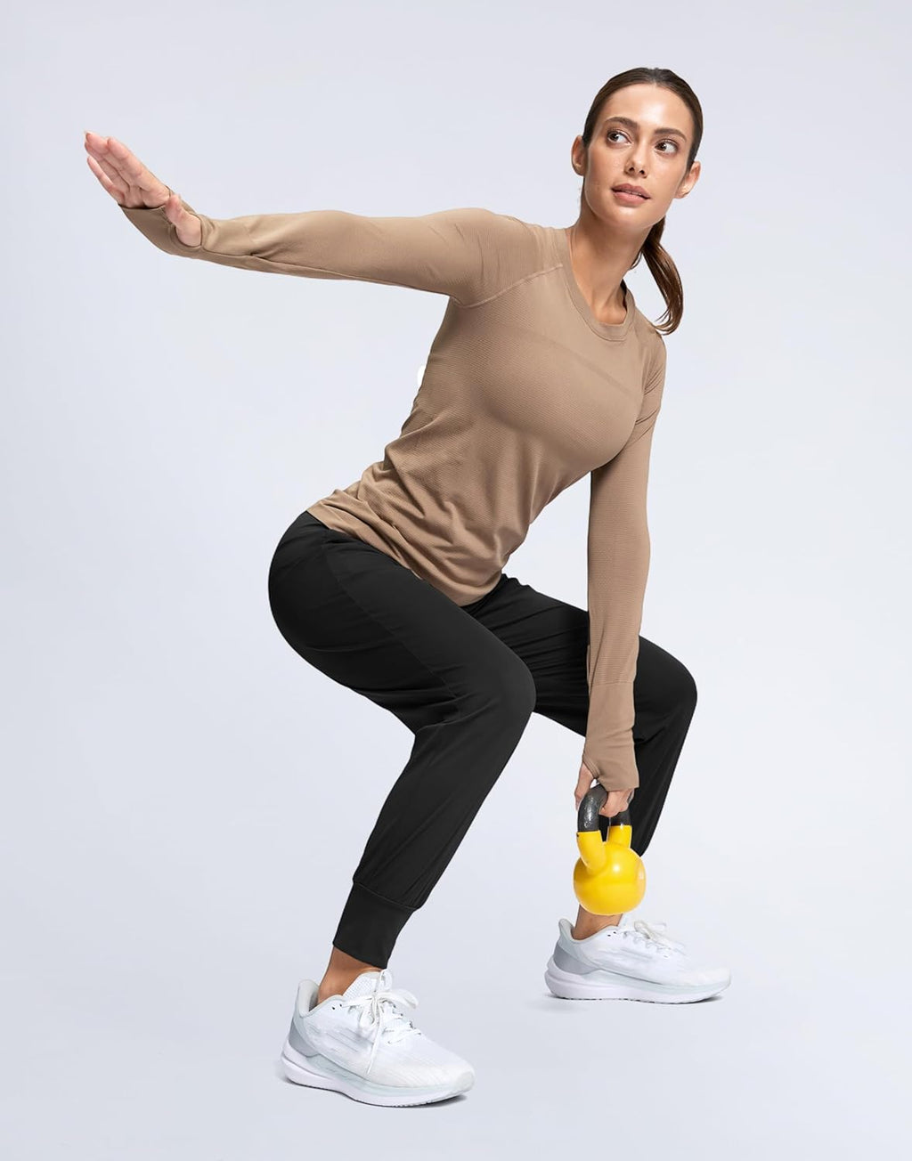 SANTINY Women's Joggers - Lightweight High Waisted Athletic Pants with Pockets | Perfect for Gym & Travel