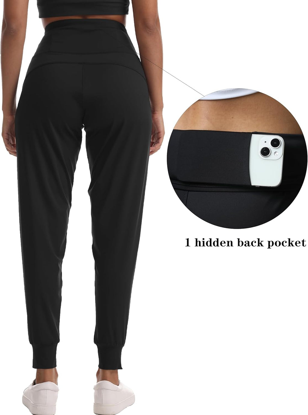 Skiennix Women's Joggers - Lightweight High-Waisted Athletic Pants with Pockets for Yoga & Gym