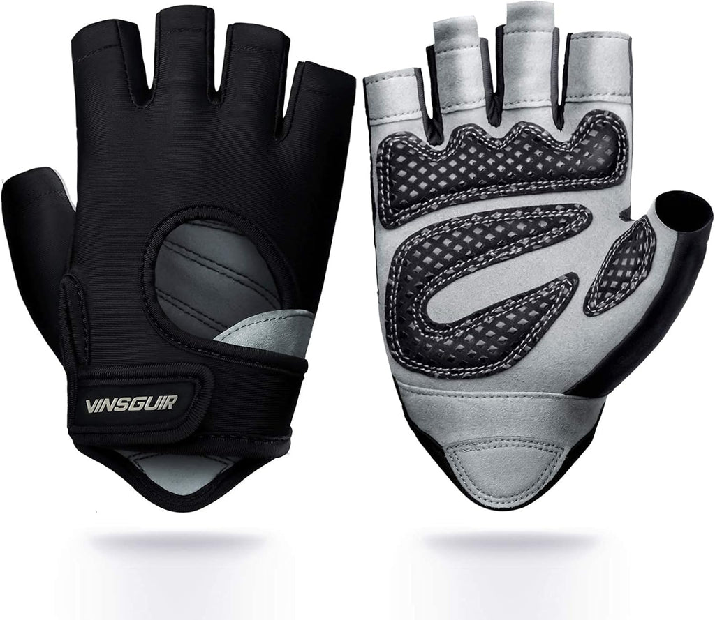 VINSGUIR Workout Gloves - Lightweight Weight Lifting Gloves with Excellent Grip for Fitness & Climbing | Unisex