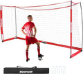 Bearwill Soccer Goal - 12X6FT Portable Soccer Net with Easy Setup & Upgraded Collapsible Base | Ideal for Backyard Practice