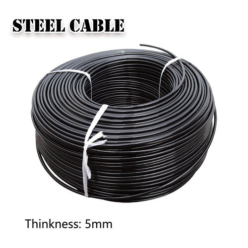 J Bryant Fitness Pulley Cable Gym Cable Replacement for Pulley Machine Heavy Duty Steel Wire Rope Available in 16.4, 32.8, 65.6Ft Length Exercise Equipment (32.8)