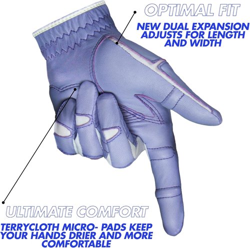 Bionic Women's Golf Glove - StableGrip with NaturalFit 2.0 Premium Cabretta Leather