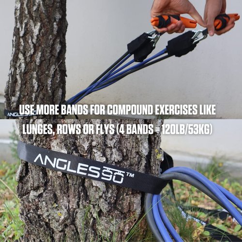 Original Pull Up Grips & A90 Resistance Bands Workout Bundle - Ultimate Gym & Home Fitness Equipment for Strength Training & Muscle Building
