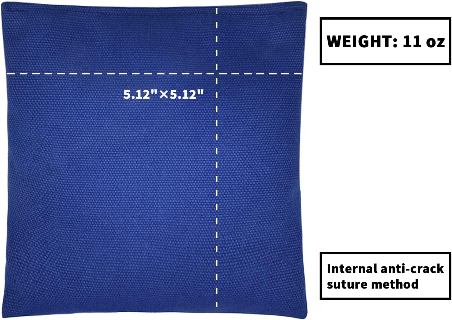 Regine Switzerland Set of 8 Cornhole Bags - Double-Sided, Weather-Resistant Bean Bags with Tote Bag