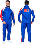 Beer Fest USA Tracksuit Jacket & Pants - Blue & Red Halloween Costume Cosplay