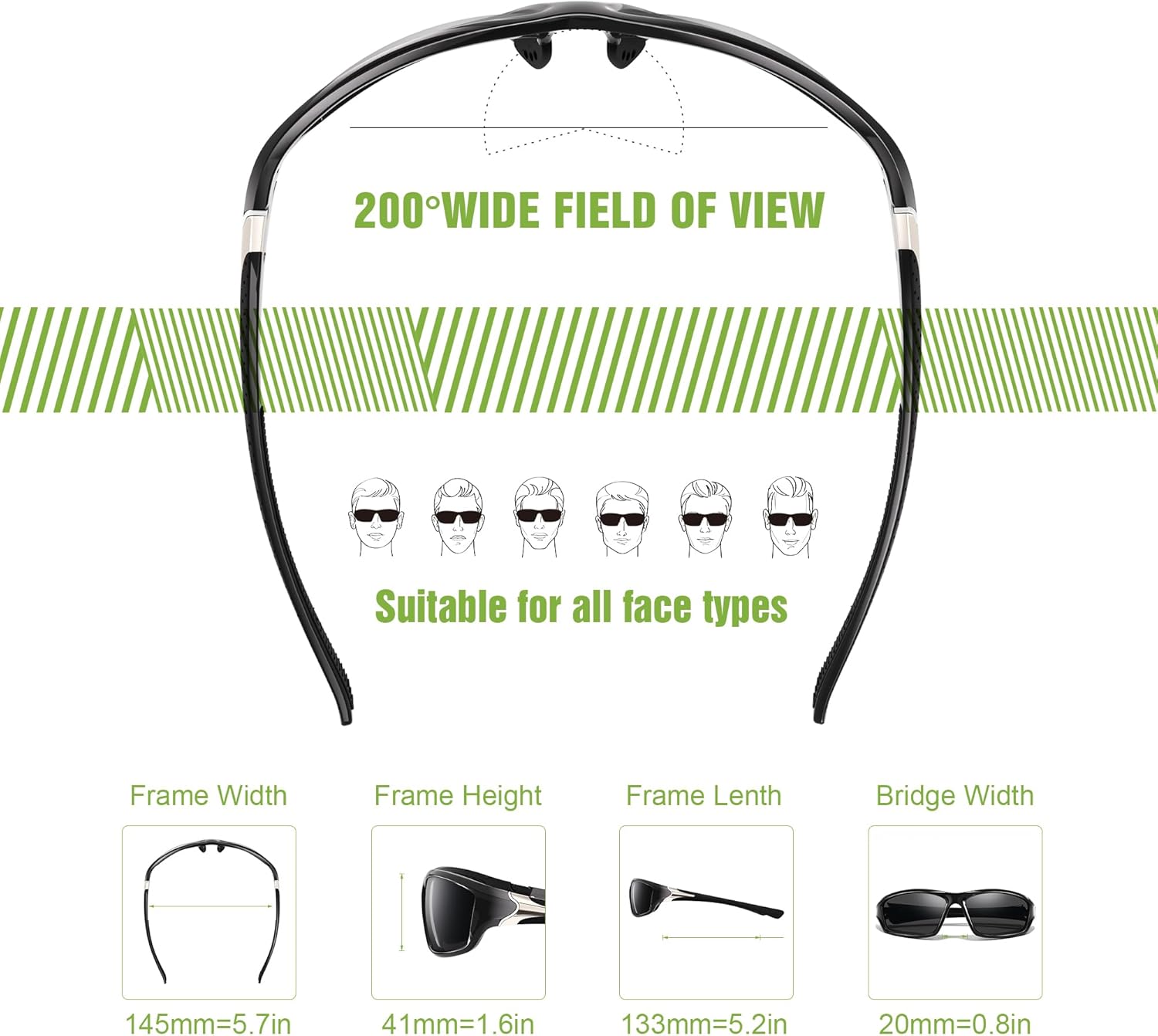 Skiennix Polarized Sports Sunglasses - UV Protection for Men | 3-Pack Wrap Around Design